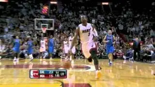 Dwayne Wade steals it from Jason Terry and ends with a dunk