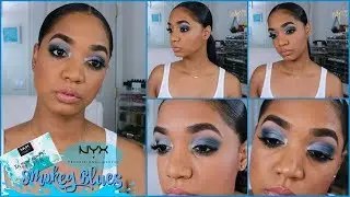 MAKEUP TUTORIAL (Detailed Talk Thru) 💦 NYX Cosmetics In Your Element - Water 💦