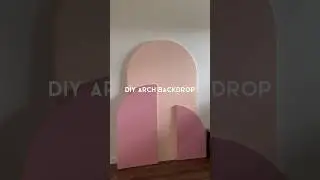 DIY ARCH BACKDROP 🌸🎊  #archbackdrop #archbackdroptutorial #diyproject