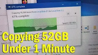 Tech Short | Samsung 980 Pro NVMe SSD Speed Test - 52GB Copied Under 1 Minute