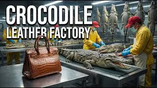 Inside the Crocodile Leather Factory &ndash; Rare $5000 Process Revealed! (Full Process)