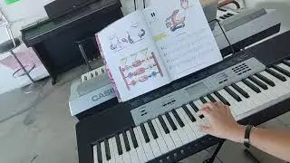 Middle C Right Hand Treble Clef on Keyboard - Let's Play C