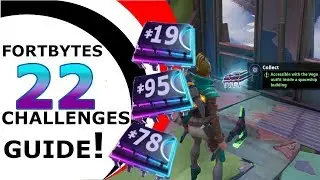 FORTNITE FORTBYTES CHALLENGES GUIDE #22 - SEASON 9 [ FORTBYTE #78, #95 & #19 ]