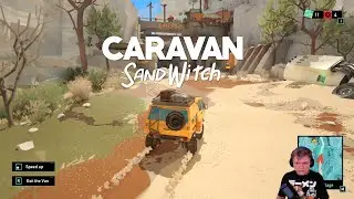 [Caravan SandWitch] Демоверсия путешествия на фургоне по полузаброшенной планете | 4K запись стрима