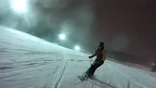 Snowscoot riding Ormberget Luleå