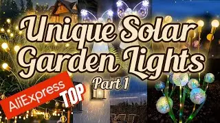 Unique Solar Garden Lights 🌿 AliExpress Outdoor Lighting Ideas | Part 1 #wowchina #aliexpressfinds
