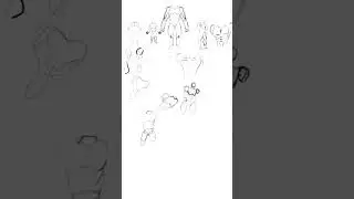 krita practice gesture drawing with focus on the torso #art #sketchable