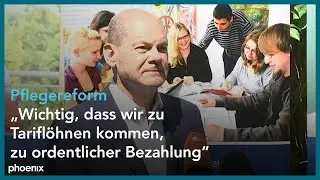 Thema Pflege: Bundesfinanzminister Olaf Scholz und Bundesarbeitsminister Hubertus Heil