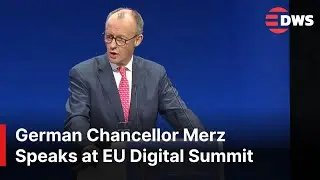 FULL SPEECH: German Chancellor Merz Addresses EU Digital Summit on Technology & Innovation | AC1E