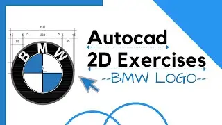 How to make BMW logo in Autocad#autocad#bmw#logo