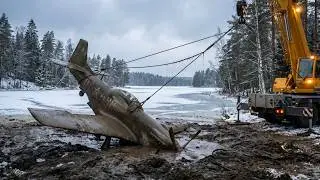 Digging a WWII Fighter Plane Out of the Mud&hellip; Will It Ever Fly Again? | ASMR