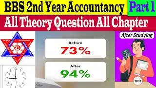 BBS 2nd Year Accountancy 1shot video Part 1 // cover all theory question all chapter for exam
