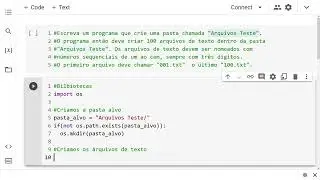 Programação Python – Criar Pasta e Criar Arquivos de Texto