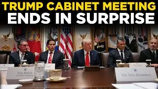TRUMP ANNOUNCEMENT LIVE | President Trump Makes SHOCKING Declaration After Cabinet Meeting | US News