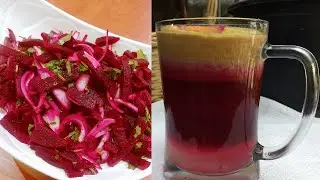 Weight Loss Red Detox Juice and Healthy Beetroot Salad - Dubai Kitchen