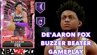 Pink Diamond De'aaron Fox Gameplay NBA 2k20/ Fastest Card in the Game! Buzzer beater packs