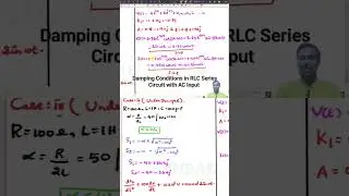 #rlcircuit #transientanalysis #resistor #inductor #capacitor #sinusoidalsteadystate #sinewave #ac