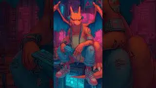 charizard cyber punk lofi