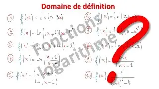 FONCTIONS LOGARITHME NEPERIENS DOMAINE DE DEFINITION NIVEAU 2 BAC SCIENCE