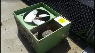 Vintage Keeprite condensing unit running open