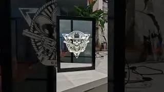 Mirror engraved by Sculpfun S10