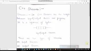 What is Streams in C++ | OOP's | Object Oriented Programming Language | CPP | BookEx |