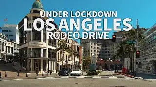 LOS ANGELES - Driving Los Angeles Under Lockdown(April 2020), Rodeo Drive, Beverly Hills, California