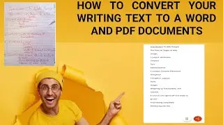 How To Convert A Handwritten Notes To A Word and PDF document For Free With Your Smartphone
