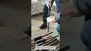 Rebar Splicing Process Using Mechanical Couplers #shorts