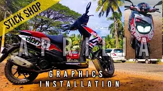 Aprilia 150 graphics  installation