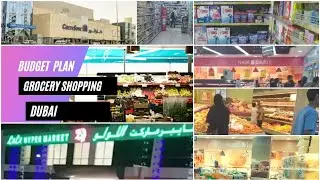 Grocery Shopping in Dubai | UAE grocery stores | budget planning | Menu planning | Shopping list