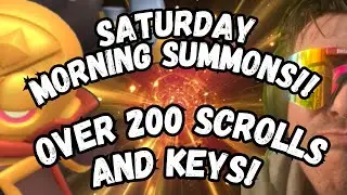 Saturday Morning Summons Over 200 Scrolls and Keys! (Wittle Defender) #wittledefender #gacha