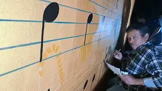 Christmas painting On wall |merry Christmas |Best wall painting |art ytra #viral #trending #shorts 