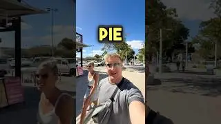 Trying an Australian PIE for the first time 🥧🇦🇺 #australia #perth #pie #travel