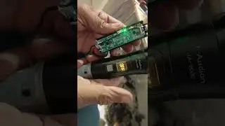 uhf wireless mic frequency reset from CHANNEL A TO Channel B