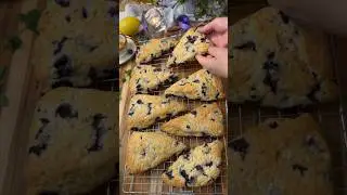 The BEST Blueberry Scones Recipe. The Full Video Is On My Channel 👆