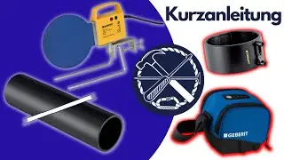 Geberit PE Rohre schweissen | Kunststoff Ablaufrohre | Elektromuffen