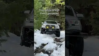 Are you wheeling with a winch? #tacomabeast #offroad #automobile #snow