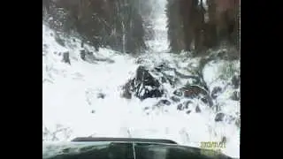 Nissan Patrol GR river mud and snow