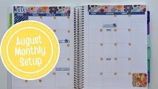 MONTHLY SETUP | AUGUST 2020 | PLANNER KATE & PLUM PAPER