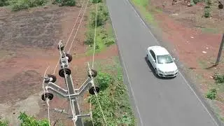 GOA Drone Shots car running on road (part 2) | Drone Shots (Non Copyright)