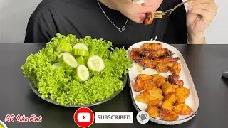 Today I'm having fried chicken with fish sauce. Gà Chiên Nước Mắm | GG Like Eat