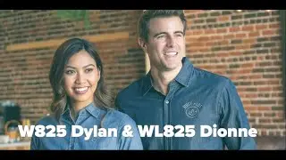 W825 Dylan & WL825 Long Sleeve Modern Denim Shirts (g)