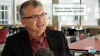 Schwarze Null Staatssekret&auml;r Werner Gatzer bei Jung&Naiv