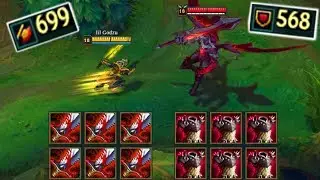 MASTER YI vs AATROX FULL BUILD FIGHTS & Pentakills