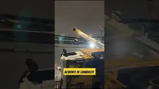 Mais um Acidente de GUINDASTE #gruas #guindastes #liebherr #locar #craneaccident #guindasteiro