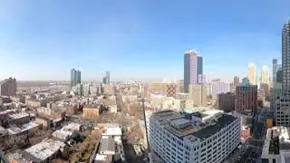 VR and Chill 2: Luxury Highrise Apartment Balcony View of Downtown Jersey City [ 5.6k 360 VR ]