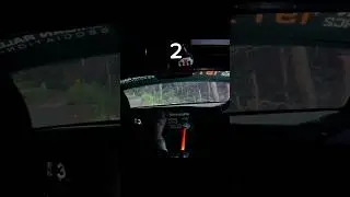 Huge crash off a cliff in a rally car