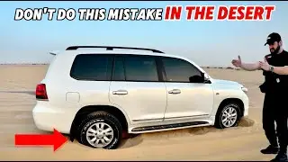 Land Cruiser stuck in sand for only 