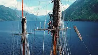Climbing the Rigging of the Pacific Grace
